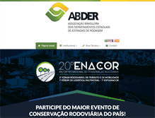 Tablet Screenshot of abder.org.br